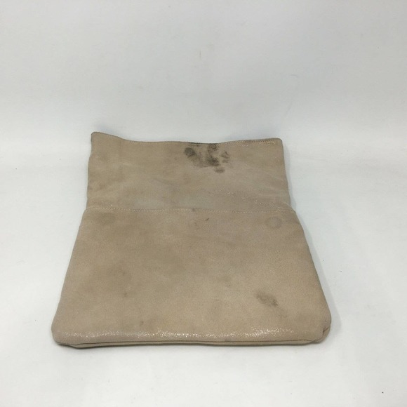 Moda Luxe Gianna Leather Clutch, Women's Size OS - Beige FLAW - Picture 4 of 13